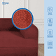 thumbnail image 4 of SOFA CAMA TEDDY SMOOTH BIRGUNDY, 4 of 10