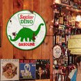 thumbnail image 4 of Placa Metal Vintage Redonda Dino Oil Company Pintura Hierro para Pared 30x30cm, 4 of 8