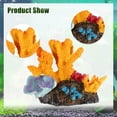 thumbnail image 2 of Unique Bargains Aquarium Coral Reef Decor Artificial Coral Reef Decor for Goldfish Fish Tank 4.72"x2.76"x3.74" Orange, 2 of 6