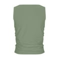 thumbnail image 5 of CFLVAEK Basic Tank Tops Women Summer Slim Fitted Sleeveless Tank Top Comfy Round Neck Shirts Casual Going Out Clothes Army Green L, 5 of 6
