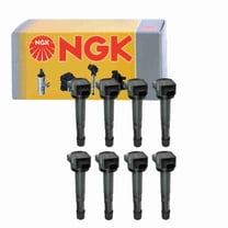 8 pc NGK 48980 Ignition Coils for 178-8478 2505-425451 30520-R40-007 36-8164 673-2313 921-2149 E1102 GN10369 IC692 UF-602 UF602 Spark Plug Wire Boot