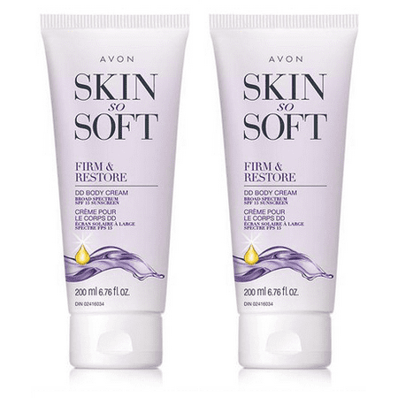 Avon Store Mn Avon Skin so Soft Firm & Restore DD Body Cream Broad Spectrum SPF 15 Sunscreen 200 ml Set of 2 ()