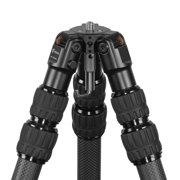 FANAUE Carbon Camera Tripod, 63 Professional Camera Tripod 3 Sections with Quick Release Handle,Compatible with DSLR Camcorder(HTC-3230CK)