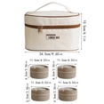 thumbnail image 2 of Clearance！Stainless Steel insulated Lunch Box,Portable Insulated Lunch Container Set, Stackable Food Container with Thermal Bag Upgrade Food Storage Container Boxes for School Work Picnic Travel, 2 of 5