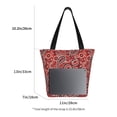 thumbnail image 3 of Easygdp Vintage Red Paisley Bolso de Hombro para Mujer, Bolso Bandolera y Cartera de Mano Elegante para Uso Diario, 3 of 6