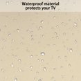 thumbnail image 6 of 30"-85" 600D Outdoor TV Cover Fitted Waterproof Weatherproof Television Protector, Beige, 6 of 8