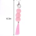 thumbnail image 2 of Porte-clés Pompon Fait Main Boho Pompon Charme Sac à Main Charme pour Femmes, 2 of 10
