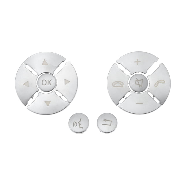 Reemplazo de botones del volante Unique Bargains para Mercedes-Benz Clase C 2007-2010, cubierta del botón de control del volante izquierdo y derecho
