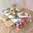 thumbnail image 5 of Pioneer Flower Floral Print Pattern Rectangle Tablecloth 60"x120",Waterproof Polyester Rectangle Table Cloth, Wipeable Spillproof Polyester Tablecloth for Dining, Camping, Indoor and Outdoor, 5 of 6