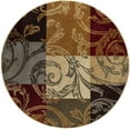 thumbnail image 3 of Impressions Transitional 8' Round Multi-Color Polypropylene Indoor Area Rug, 3 of 7