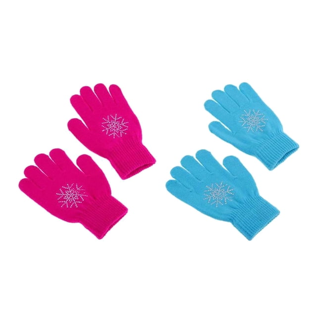 Guantes Sharpla 2 Pares de Patinaje Gruesos Cálidos de punto Invierno