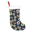 Rateoe Sloth with Donuts Print Christmas Stockings,18 Inch Large