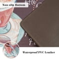 thumbnail image 3 of Coffee Theme Kitchen Rug Set 2 Pieces, Cushioned Anti-Fatigue Kitchen Floor Mats Waterproof Easy to Clean Comfort Standing Kitchen Mat Set (Beige), 3 of 6