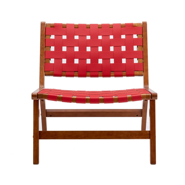 Roy leather 2025 strap chair