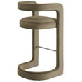 thumbnail image 6 of Bar Stool Chair Barstool, Brown, Velvet, Bar Pub Cafe Bistro Dining Kitchen Hospitality Restaurant, Modern Contemporary, HB37629, 6 of 9