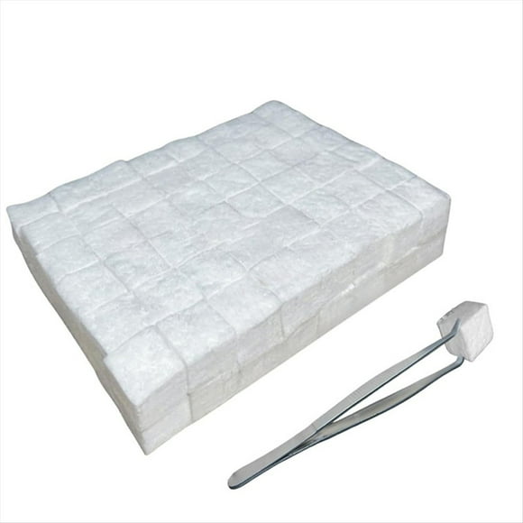 96 Piezas de Mecha de Lana de Cerámica Pequeña para Fogata de Mesa, Adecuada para Combustible de Chimenea de Etanol, Mecha de Fieltro de Carbono para Interiores