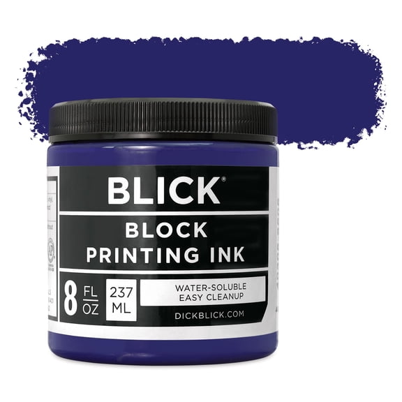 Blick Water-Soluble Block Printing Ink - Violet, 8 oz Jar
