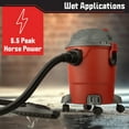 thumbnail image 6 of Stalwart 5.5 Gallon 5.5 Peak HP Shop Vacuum Wet and Dry Shop Vac, 6 of 7