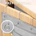 thumbnail image 7 of Livhil Hanging Closet Organizer, Weekly Clothes Organizer with Monday to Friday Storage Pockets (Grey), 7 of 7