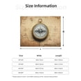 thumbnail image 5 of Rateoe Magnetic Old Compass On World Map Pattern Flannel Throw Blanket, Ultra-soft Blanket for Bed, Couch, Car, Hypoallergenic Anti-pilling blanket-60"x50"(Horizontal), 5 of 6