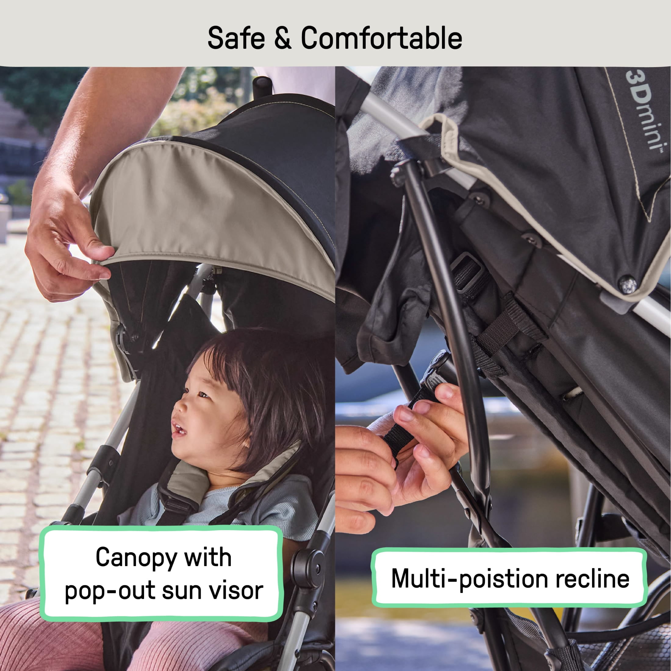 Ingenuity 3D Mini Convenience Stroller, Cashew Tan, Toddler