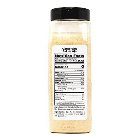 Badia Garlic Salt, 2 Pound (Pack of 6)
