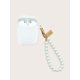 thumbnail image 2 of Solid Airpods Case With Faux Pearl Beaded Lanyard, 2 of 3