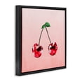 thumbnail image 3 of Stupell Industries Happiness Disco Cherries Quotes and Sayings Painting Black Floater Framed Canvas Art Print Wall Art, 25 x 25, 3 of 9