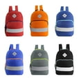 thumbnail image 2 of 24 Pack - 17 Inch Deluxe Wholesale Backpacks in 6 Assorted Colors With Reflective Material - Bulk Case of Bookbags, 2 of 5