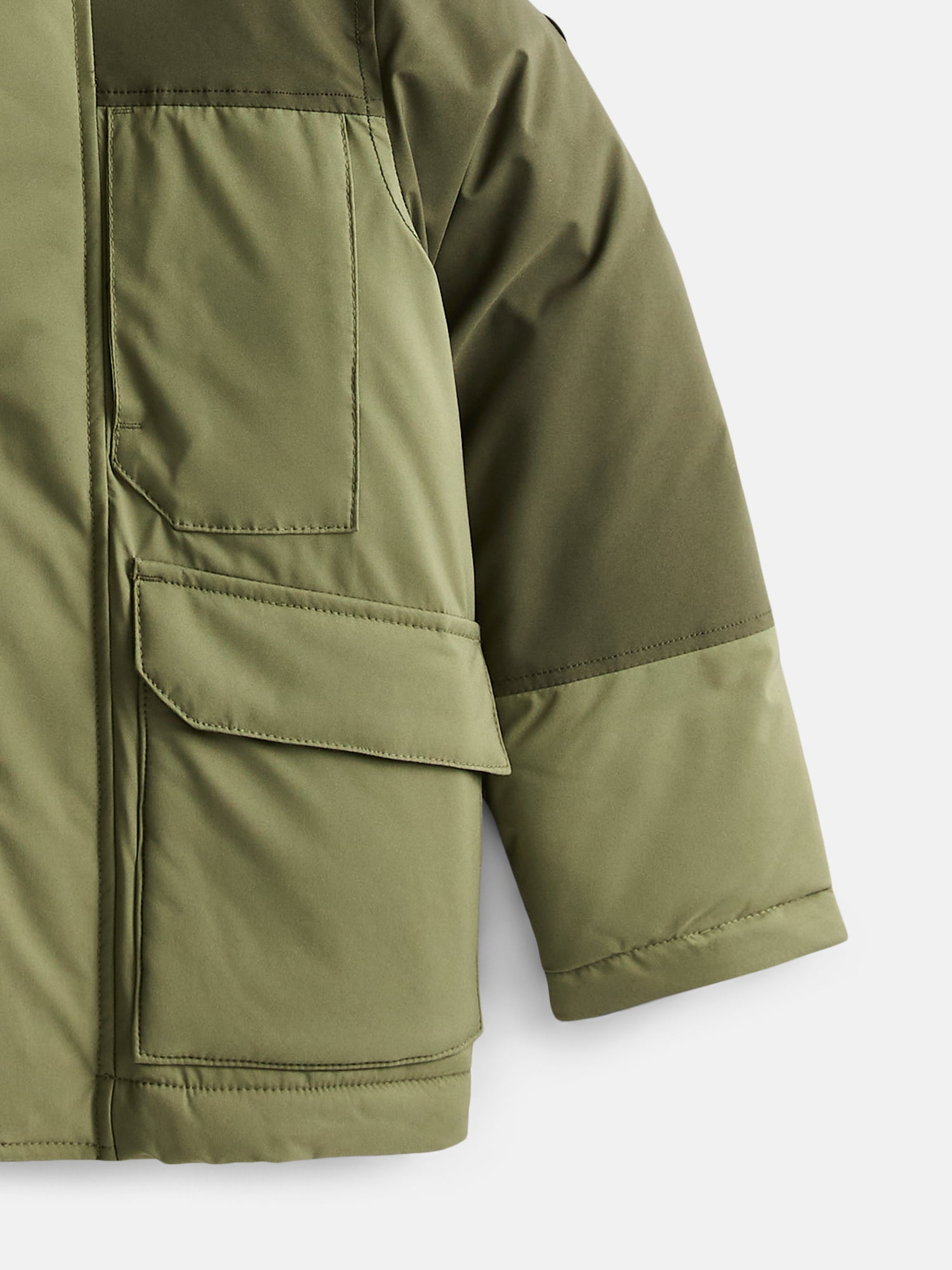 Ozark Trail Boys' Parka Jacket with Faux Fur Hood, Sizes 4-18