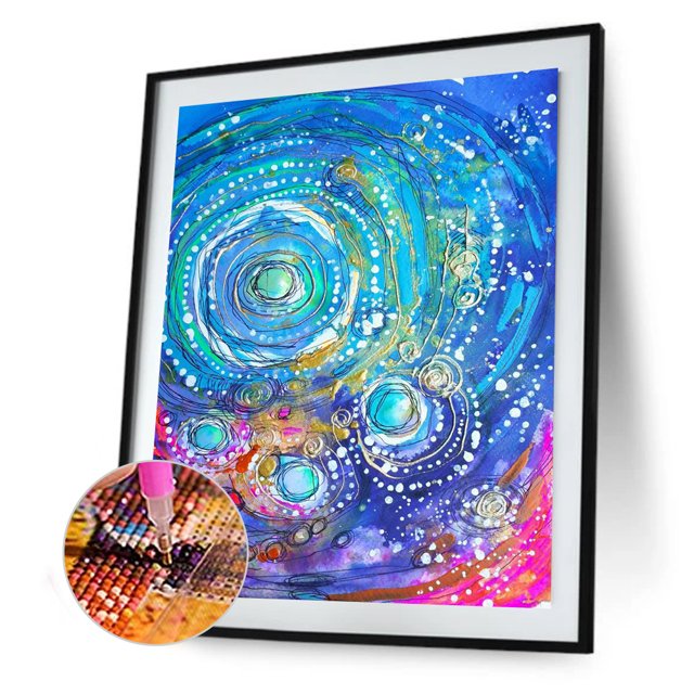 Cuadros Decorativos Bricolaje ronda completa taladro diamante pintura color abstracto rhinestone dibujar (a406) DQrwqpou Nuevos Originales