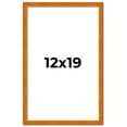 thumbnail image 2 of 12x19 Honey Brown Real Wood Picture Frame Width 0.75 inches | Interior Frame Depth 0.5 inches |, 2 of 8