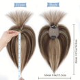 Jkzcp Real Wig Hair Toppers with Bangs for Women ClipIn Hair Pieces