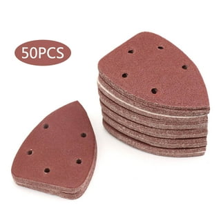 LotFancy Sanding Pads for Black and Decker Mouse Sanders, 50Pcs 60-220 Grit  Aluminum Oxid Sandpaper, 12Hole 