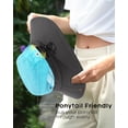 thumbnail image 3 of Minzimin Womens Sun Hat with Ponytail Hole Beach Hiking Summer Wide Brim UPF 80+ Outdoor Protection Foldable Bucket Hat, 3 of 6