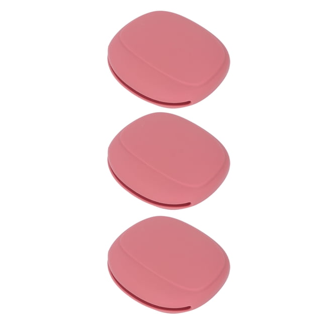 3PCS Étui de Transport Protecteur d'Écouteur, Mini Pochette d'Écouteur de Stockage Portable en Silicone, Facile à Transporter, Forte Résistance à la Pression, Compatibilité Large, Très Pratique pour la Maison, l'École,