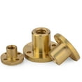 thumbnail image 5 of 2Pieces Copper T-shaped round flange nut T16x4mm, 5 of 5