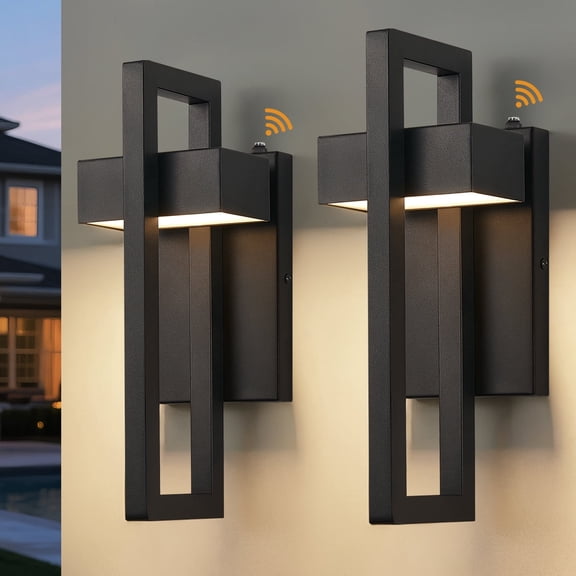 FAISHILAN Solar Outdoor Wall Lanterns 2 Count
