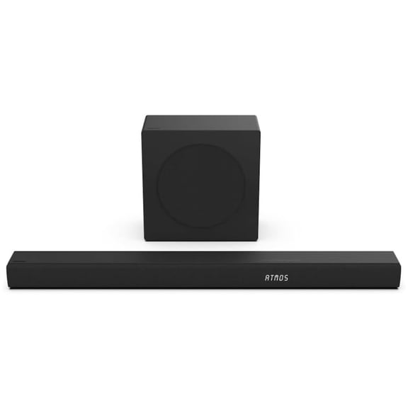 Restored Hisense R632  3.1 Ch 380W Soundbar with Wireless Subwoofer, Dolby Atmos & DTS:X , 5-speaker array, HDMI eARC port, Bluetooth, Surround Sound