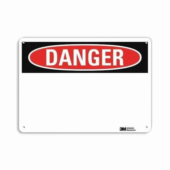 Lyle Danger Sign,4 Hole Mount,14inWx10inH U3-1059-RA_14X10
