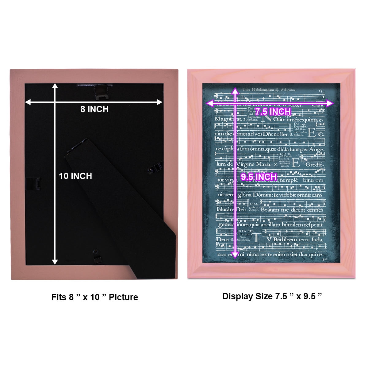 Graphic Songbook II - Framed Print w/glass - Sunset Pink
