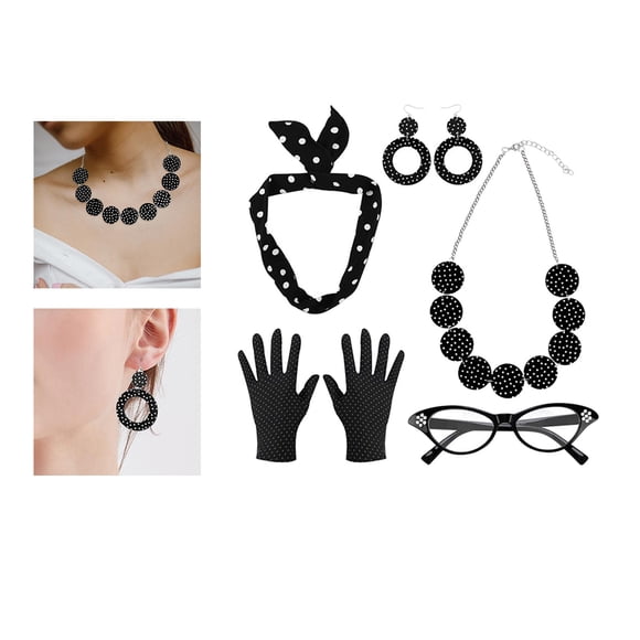 Conjunto de Disfraces Fernando 1950S para Mujer Cosplay Negro
