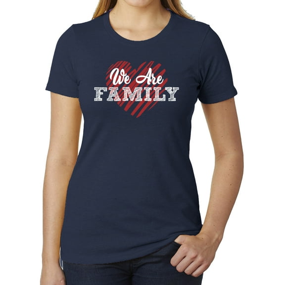 We are Family -Family Reunion Woman's T-shirts - Heather Navy MH200WFAM S22 XS