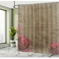 thumbnail image 5 of Ambesonne Nostalgic Shower Curtain, Vintage Roses Frame, 69"Wx84"L, Red Brown, 5 of 5