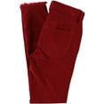 thumbnail image 2 of Free People Womens Raw-Edge Cord Casual Cropped Pants, Red, 24, 2 of 2