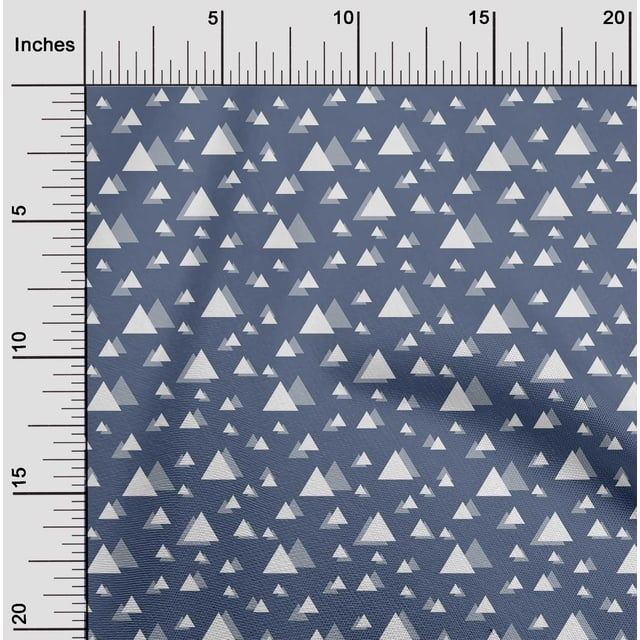 oneOone Polyester Lycra Fabric Triangle Geometric Decor Fabric Printed BTY 56 Inch Wide