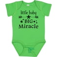 thumbnail image 3 of Inktastic Little Baby, Big Miracle Boys or Girls Baby Bodysuit, 3 of 5