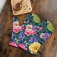 thumbnail image 5 of Cute Oven Mitts,Pioneer Flower Floral Print Pattern Oven Mitt 2-Pack Set,Kitchen Gloves for Oven,Heat Resistant Oven Mitts 7.7"x12", 5 of 7
