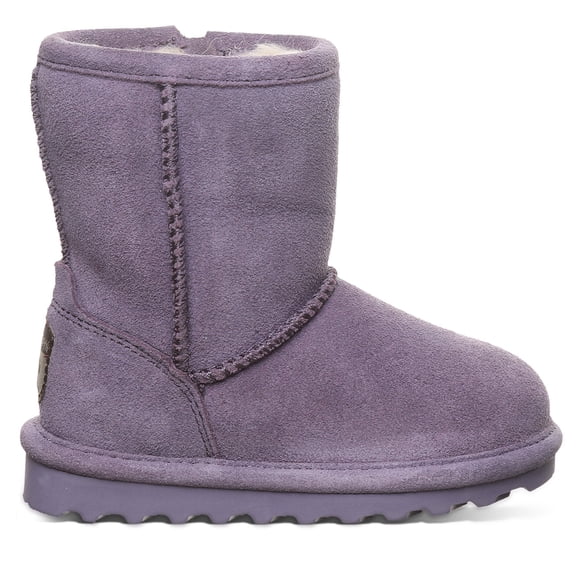 BEARPAW Elle Toddler Purple Sage Size 7 | Kid's Slip-On Boot with Zipper for Easy Wear | Comfortable Winter Boot for Kids