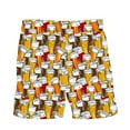 thumbnail image 6 of cllios Oktoberfest Swim Trunks Men Big and Tall Elastic Waist Beach Shorts Quick Dry Drawstring Board Shorts Funny Beer Graphic Lightweight Swimwear, 6 of 9